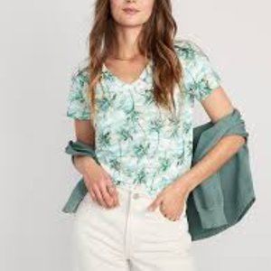 Old Navy Everywear Hawaiian Print T-shirt M Tall